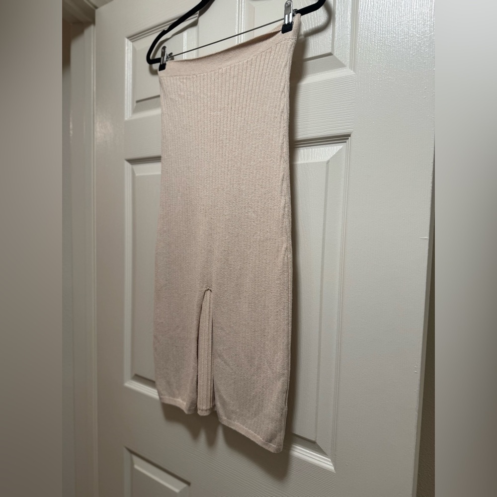Free People Skyline Midi Skirt in Cream - Picture 2 of 11